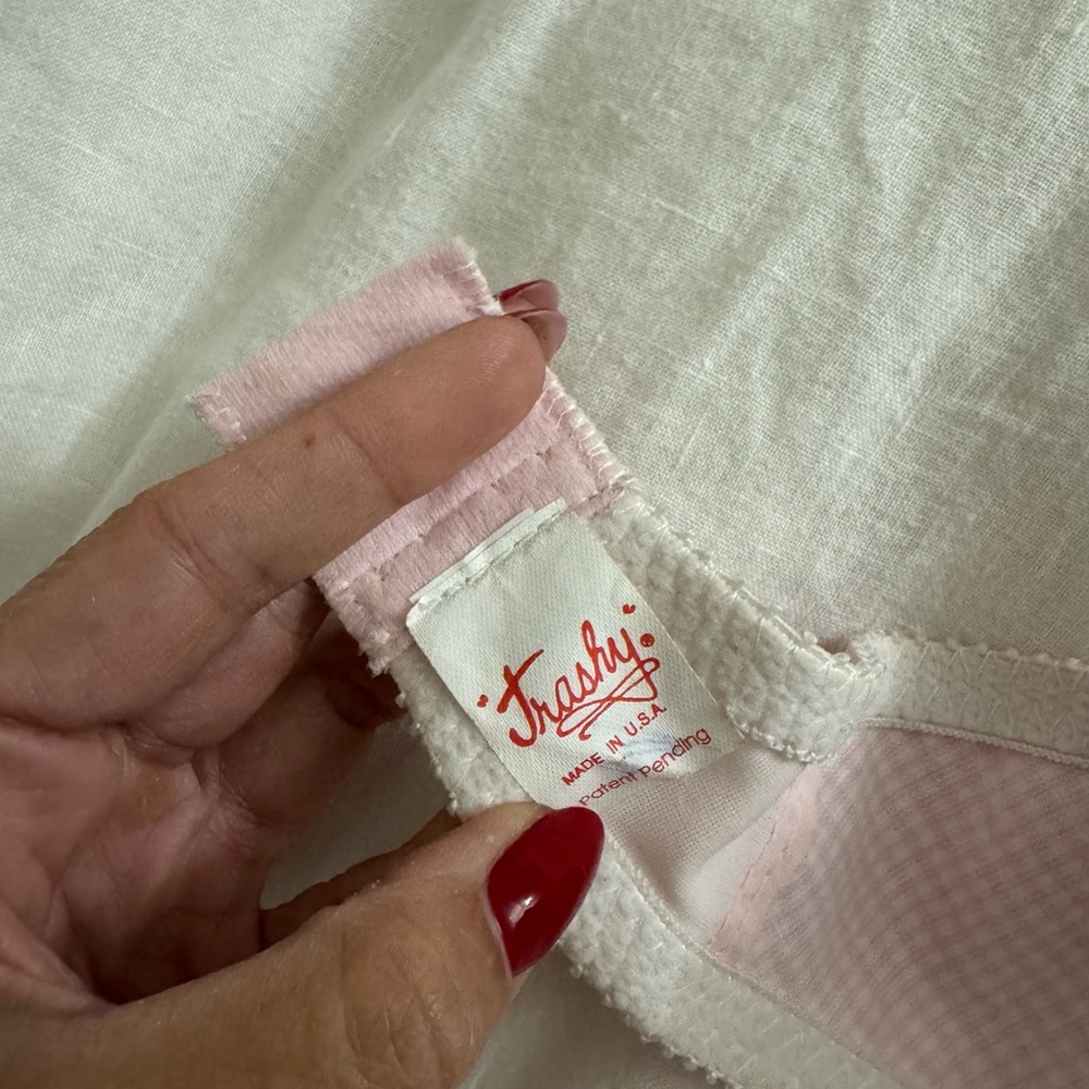 Trashy Lingerie Stepford Edy Bra - Pink Gingham (36D) w/ Matching Bow - Picture 11 of 14